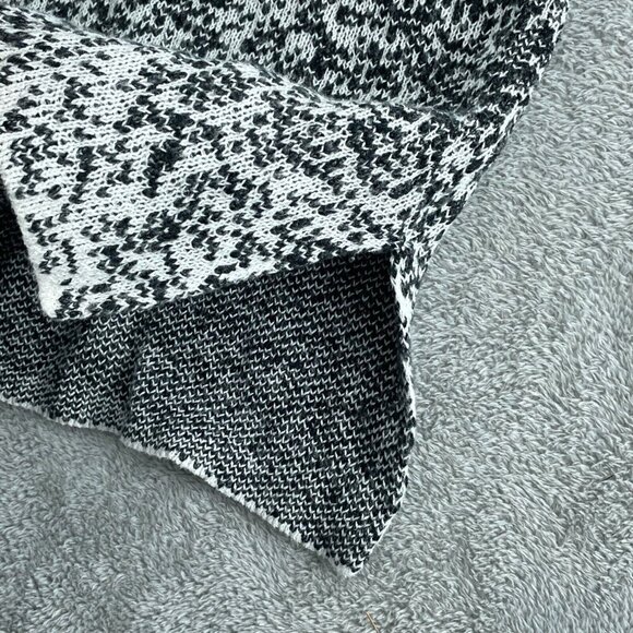 Pure Jill Womens Speckled Black & White Knit Sweater Top M 3658 - Picture 5 of 9